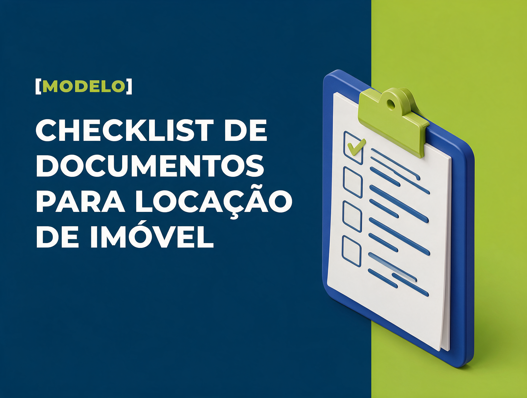 Checklist de Documentos para Locação de Imóvel