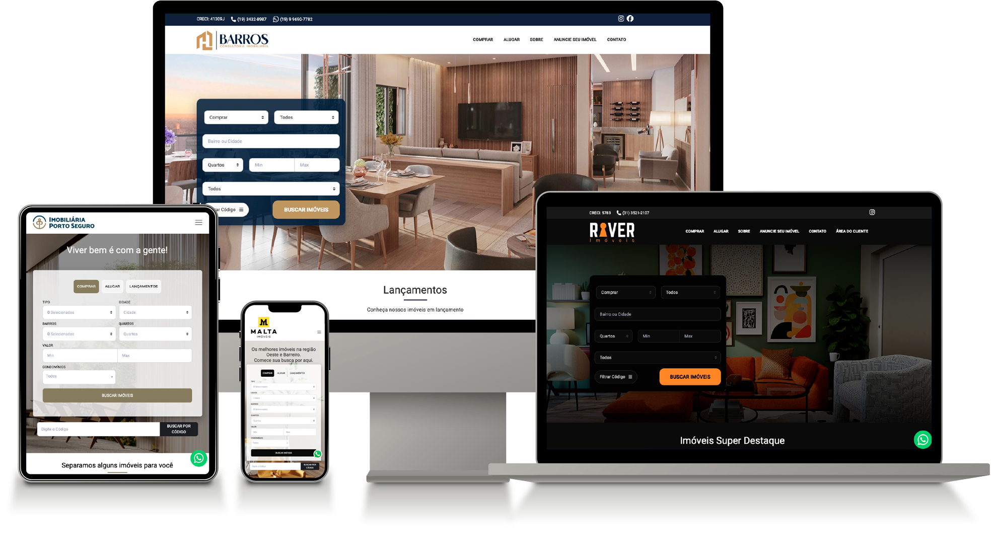 Site para imobiliaria - Modelo Premium