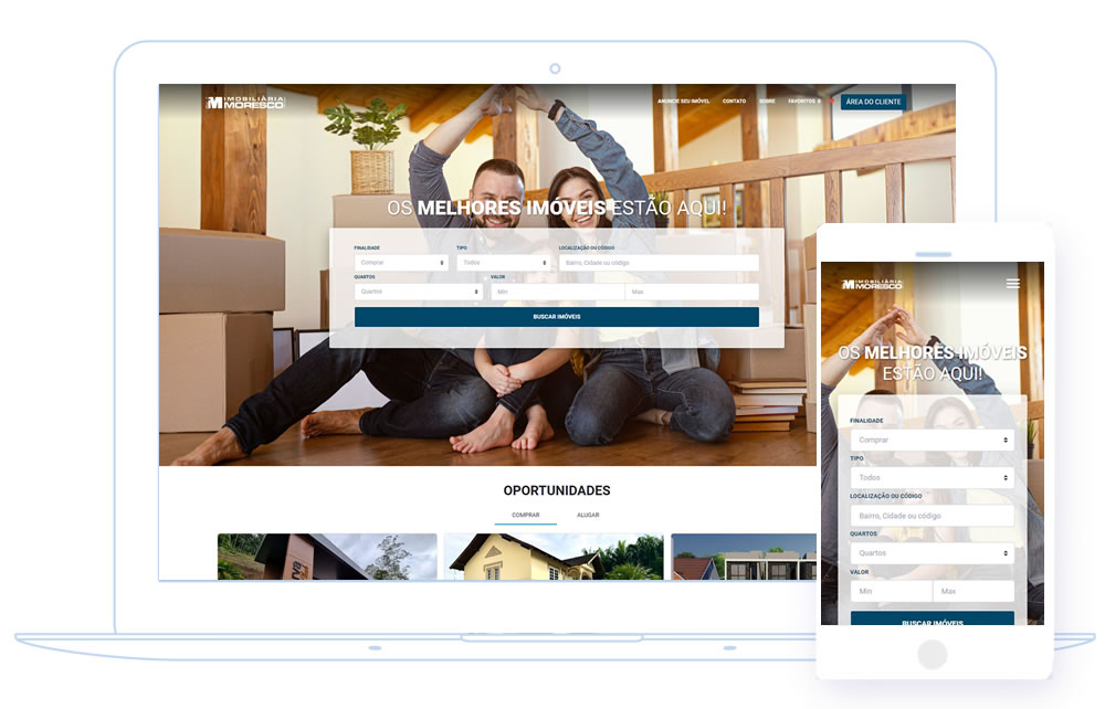 Site para imobiliaria - Modelo Premium - Moresco